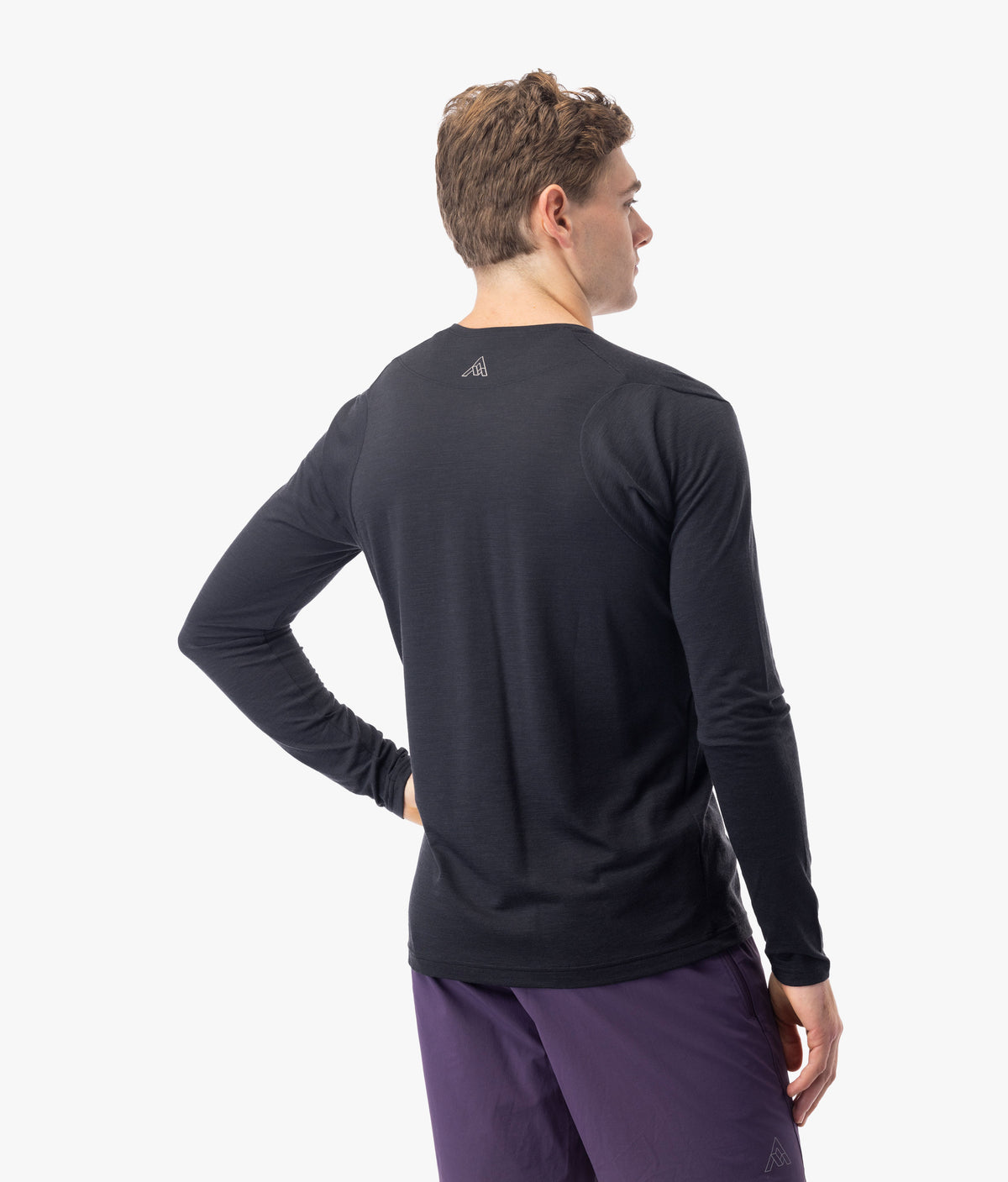 Men's Desperado Merino Long Sleeve Henley - Black