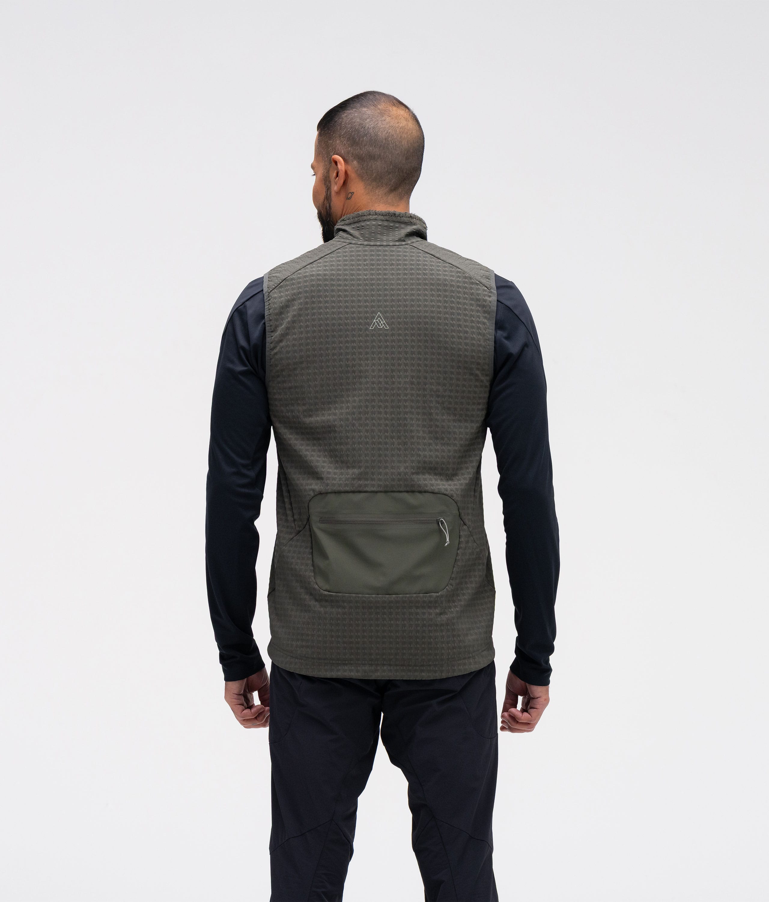 Men's Chilco Vest - Dark Shadow - WTV 300 Thermal Fabric | 7mesh