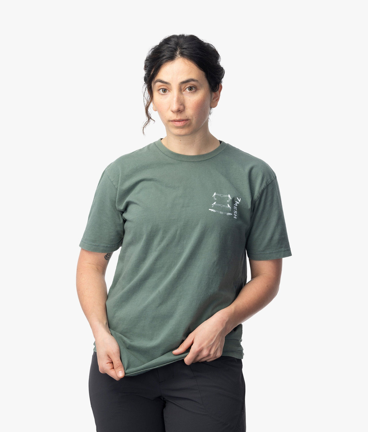 7mesh Unisex Eucalyptus/White / XS Podium Tee Unisex
