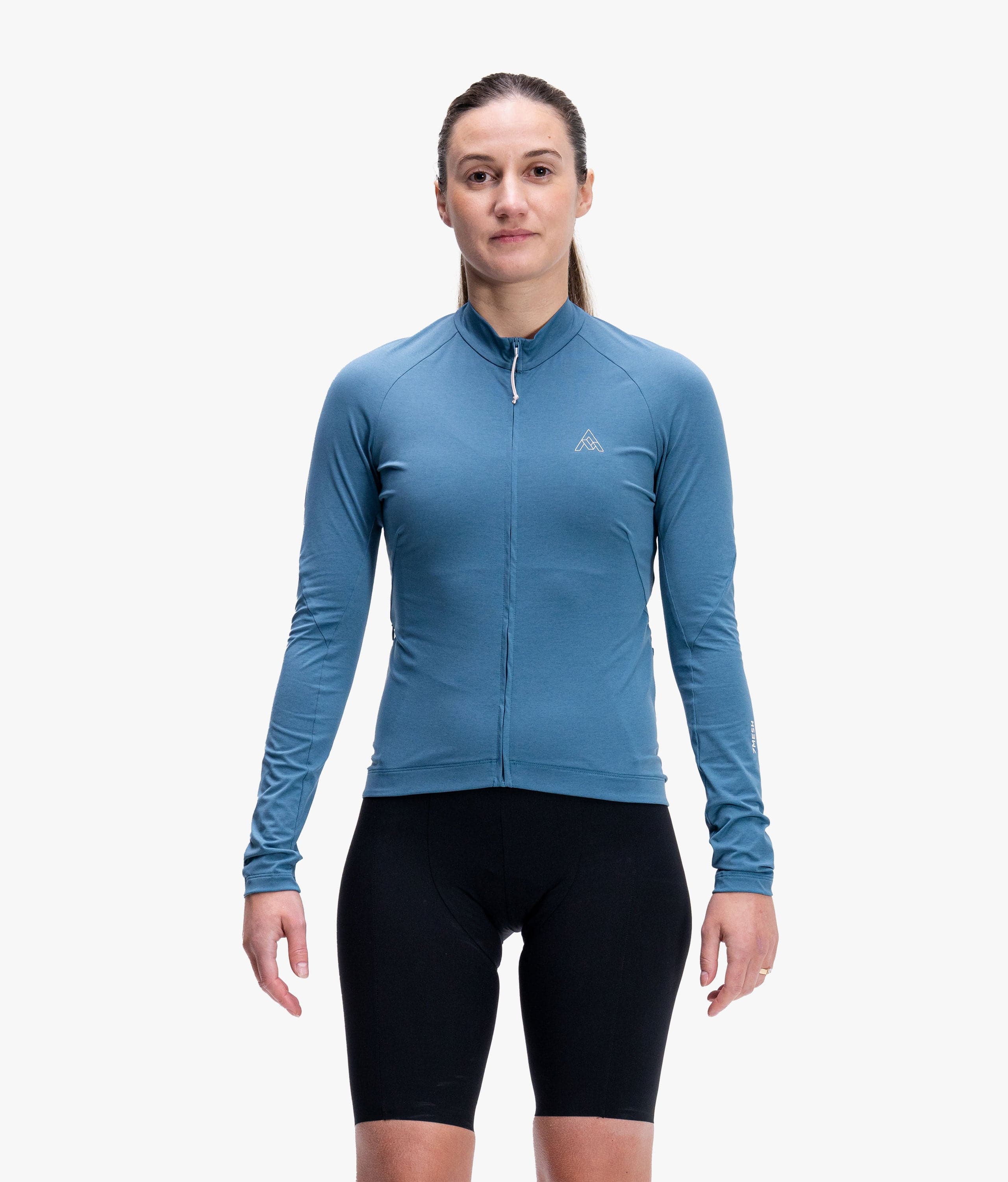 Women s Atlas Long Sleeve Jersey Lake Blue Cycling Jersey 7mesh Women s Atlas Long Sleeve Jersey Lake Blue Cycling Jersey 7mesh