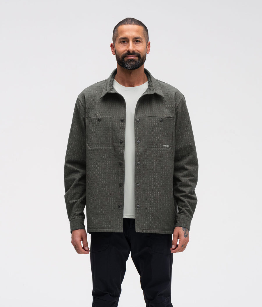 7mesh XS Men's Chilco Snap Shirt LS - Dark Shadow