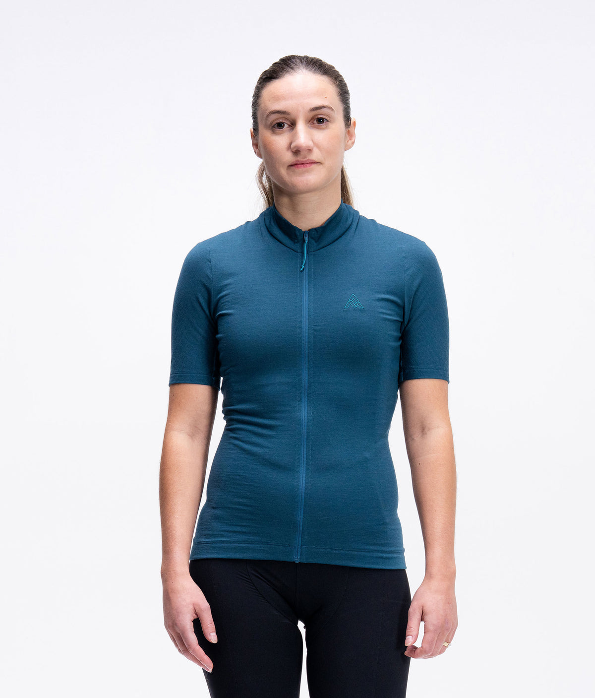 Women's Ashlu Merino Short Sleeve Jersey - Deep Sea