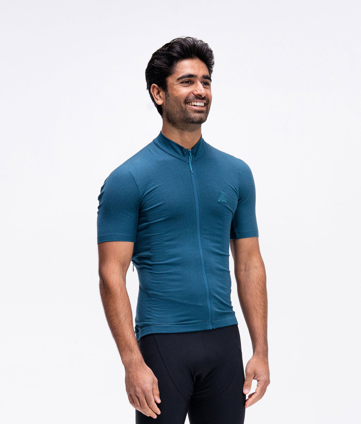 Men's Ashlu Merino Short Sleeve Jersey - Deep Sea