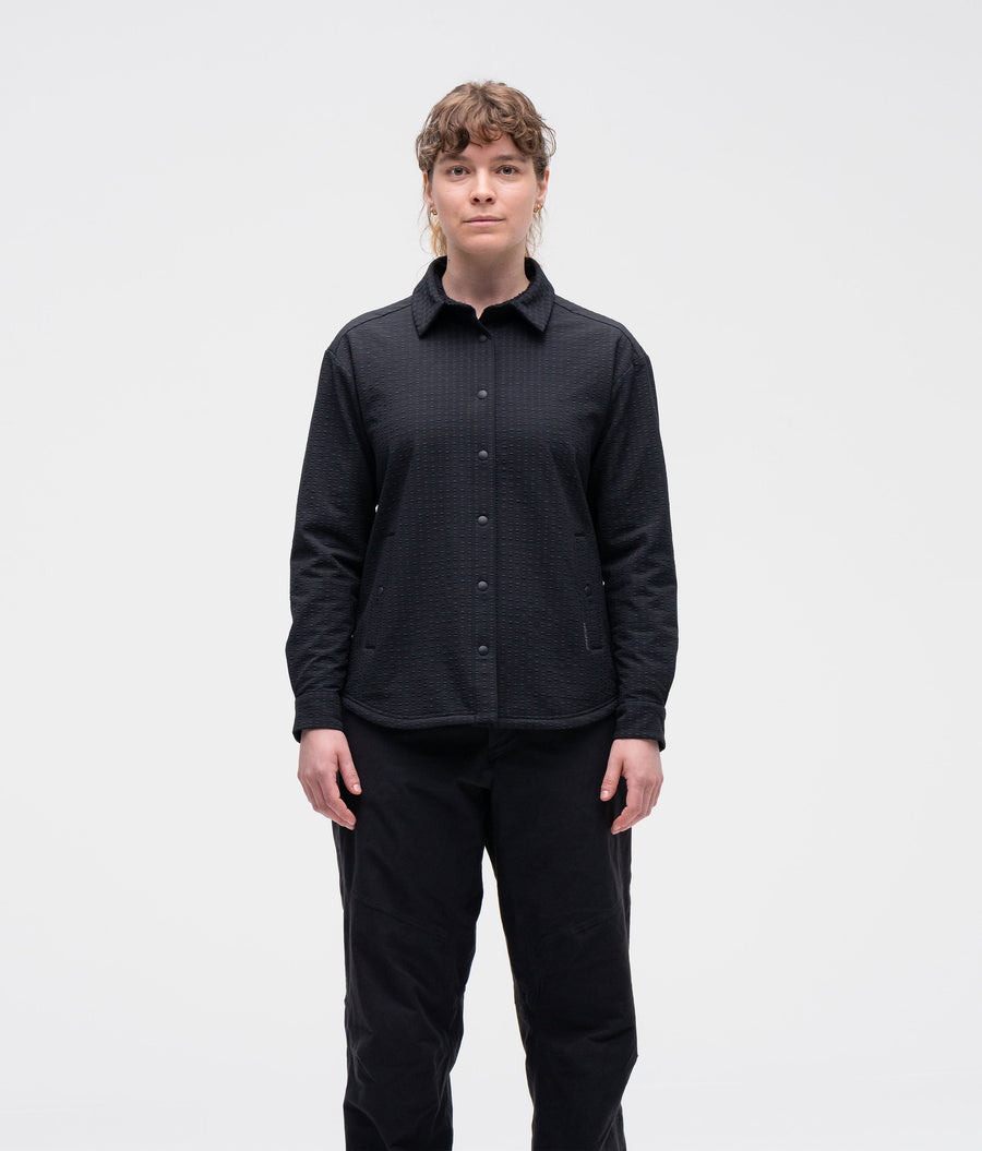 Women's Chilco Snap Long Sleeve Shirt - Black