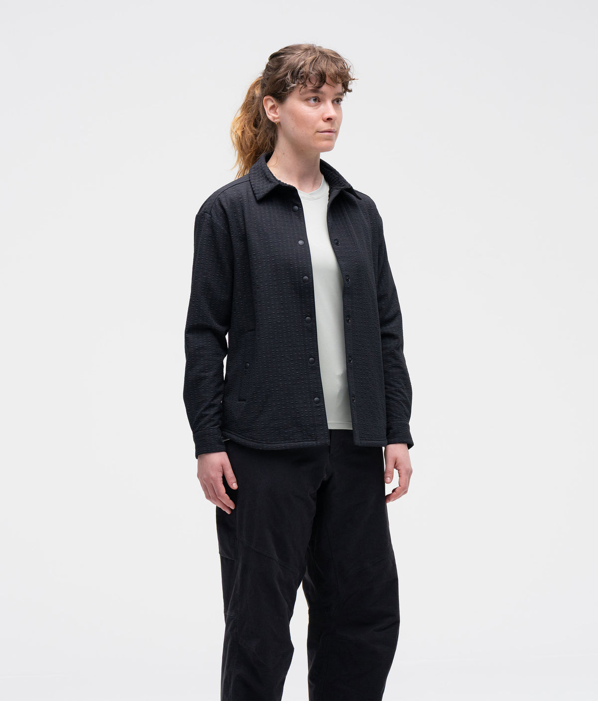 Women's Chilco Snap Long Sleeve Shirt - Black