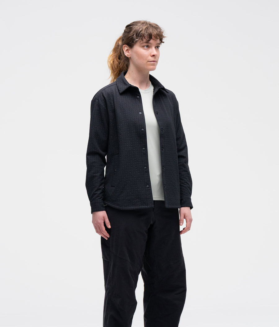 Women's Chilco Snap Long Sleeve Shirt - Black