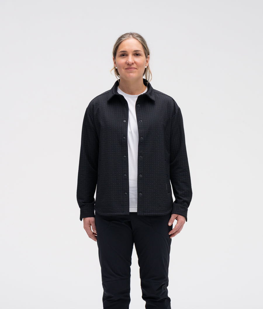 Women's Chilco Snap Long Sleeve Shirt - Black