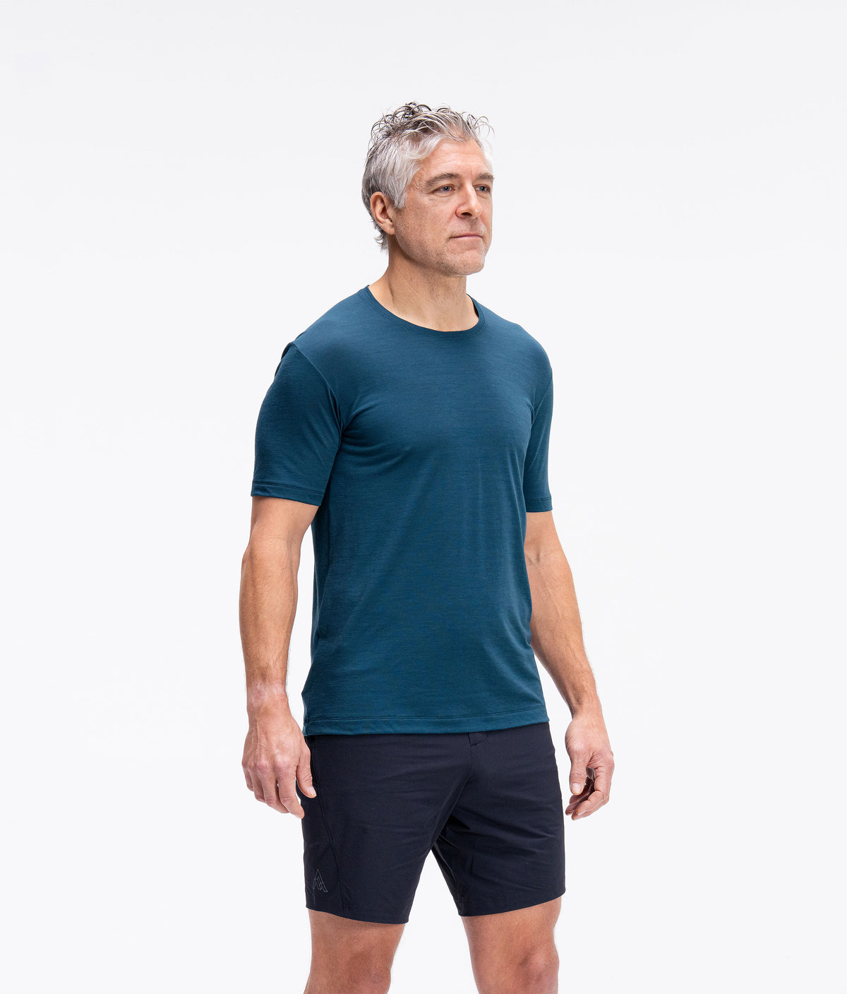 Men's Desperado Merino Short Sleeve Shirt - Deep Sea