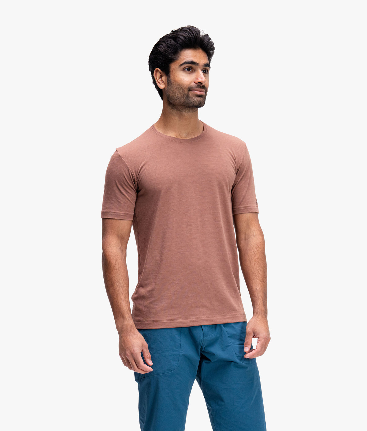 Men's Desperado Merino Short Sleeve Shirt - Toffee
