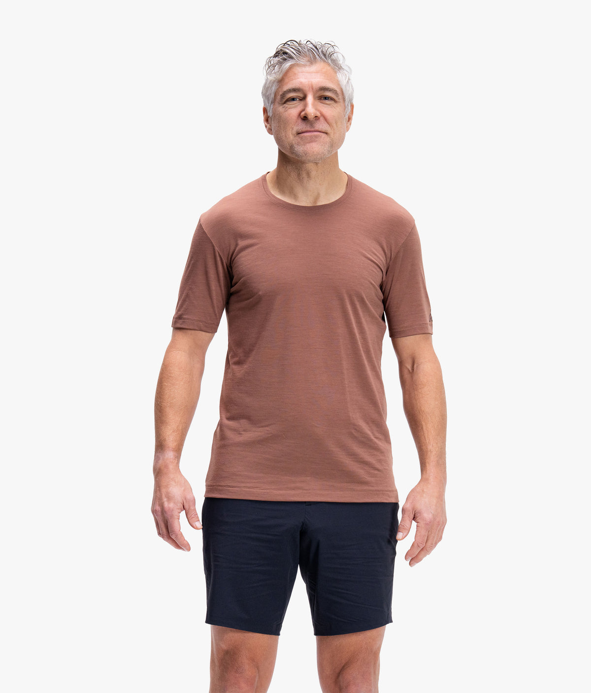 Men's Desperado Merino Short Sleeve Shirt - Toffee